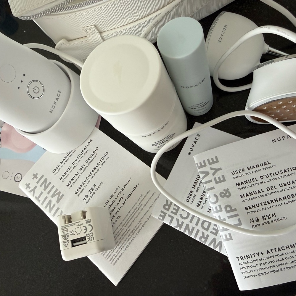 NuFace Skincare Device Collection in White and Light Blue
